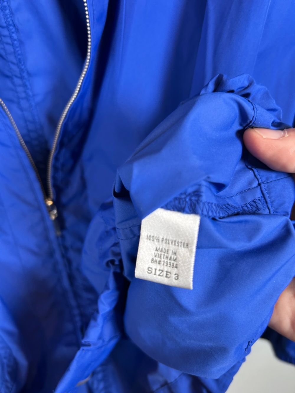 Chicos Royal Blue‎ Hooded Utility Jacket Womens Casual Lightweight Style - Picture 4 of 9